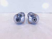 Pair Harley Touring FXR Dyna Sportster & Softail Black ISO Peg Footpeg Footrests - C3 Cycle