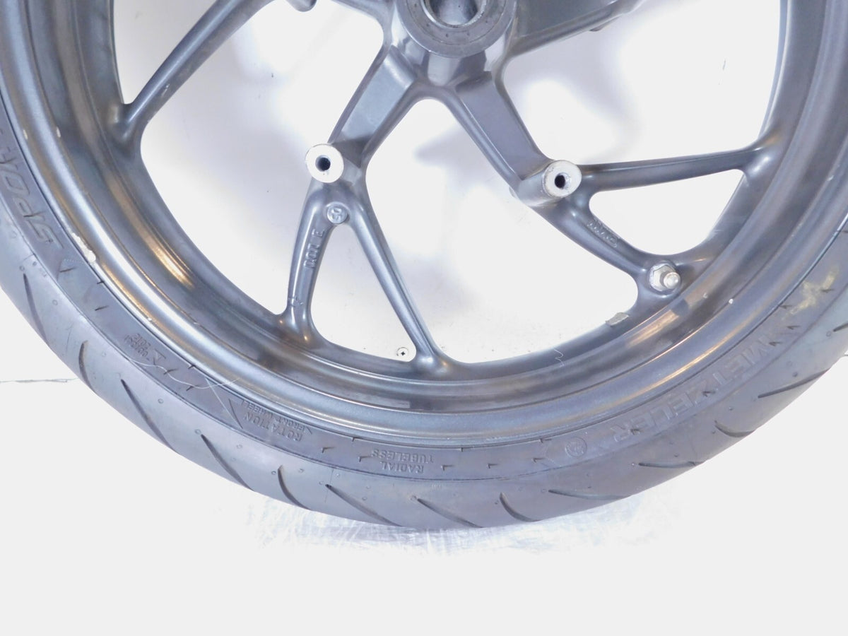 BMW K1200R K1200S & K1300GT K1300R K1300S Gray Front Wheel Rim & Tire - Bent - C3 Cycle