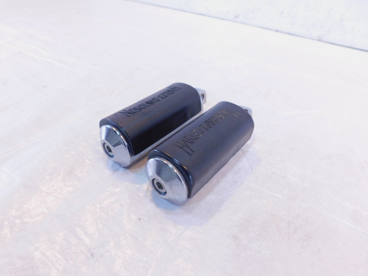 Harley Touring FXR Dyna Sportster & Softail Metal & Rubber Footpegs Footrests - C3 Cycle
