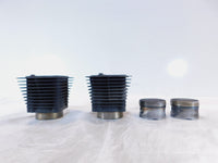 1999-2001 Buell X1 Lightning Black Front & Rear Cylinder Barrel Jugs w/ Pistons - C3 Cycle