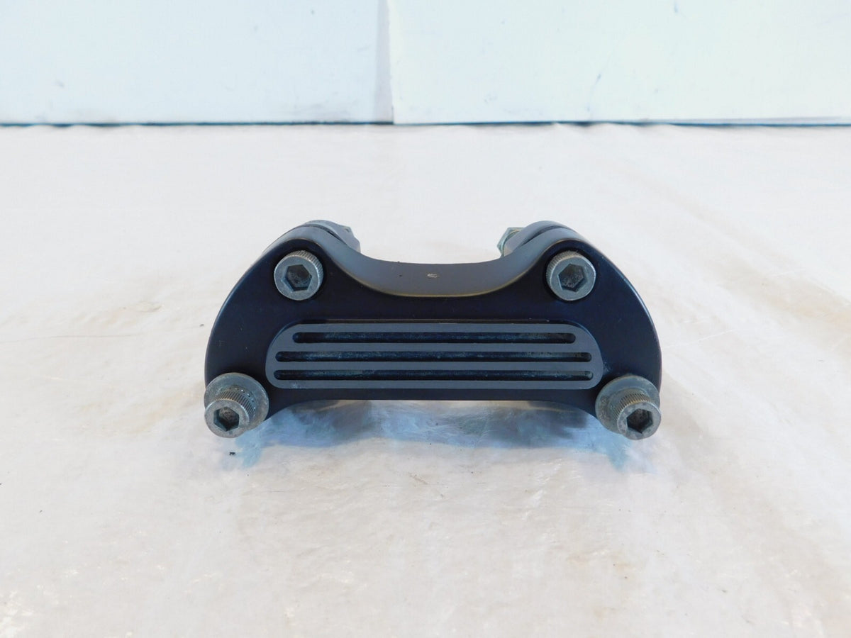 Harley Davidson Sportster 883 & 1200 & Dyna Black Handlebar Bar Riser Clamps - C3 Cycle