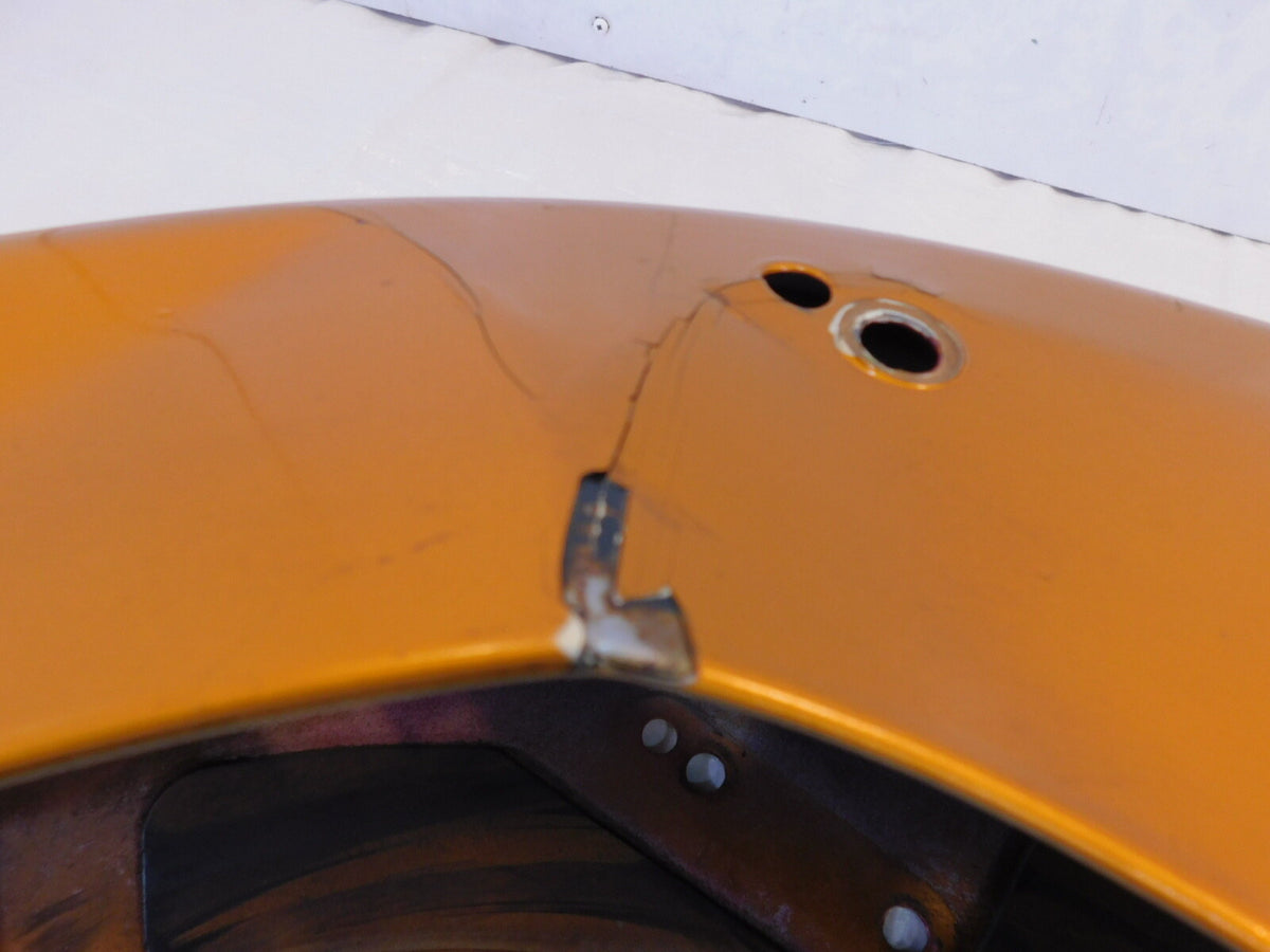 2007 Harley Softail Heritage Classic Orange Rear Wheel Cover Fender -Dented - C3 Cycle