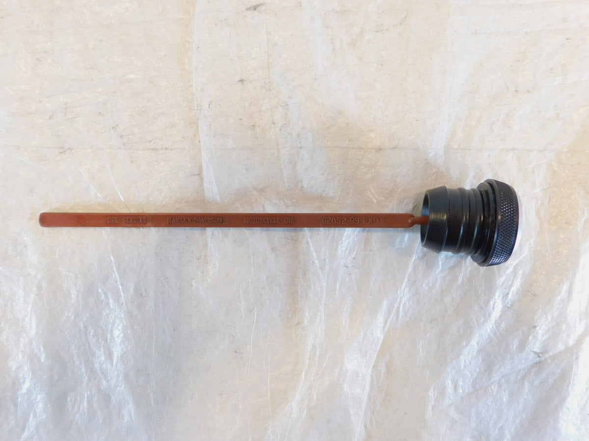 Harley Davidson Dyna Wide Super Glide Low Rider Black Engine Oil Level Dipstick - C3 Cycle