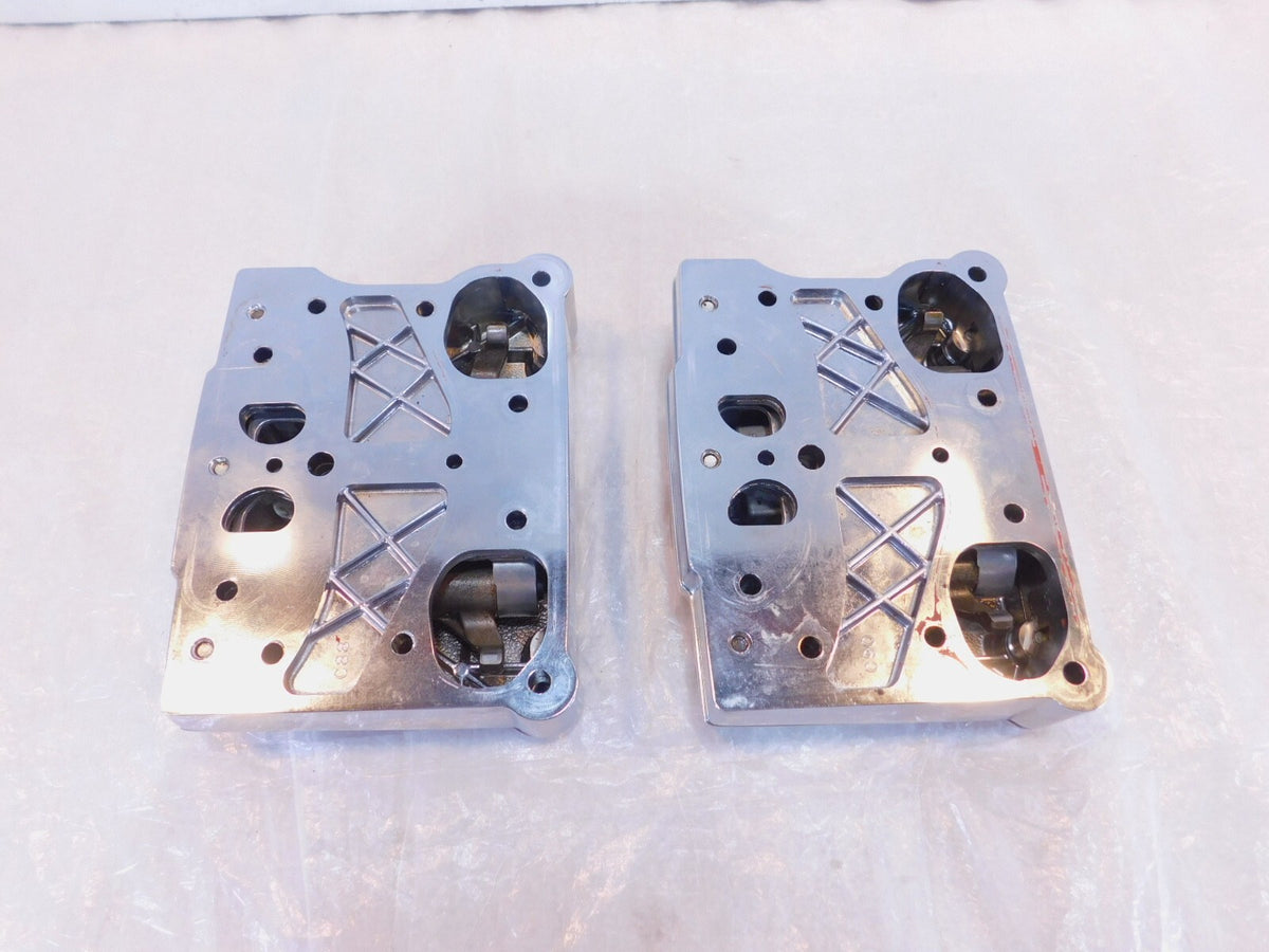Harley Road King Dyna & Softail Chrome Cylinder Head Top Rocker Boxes & Arms - C3 Cycle