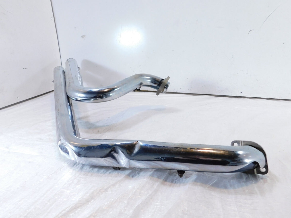 Harley Davidson Softail Vance & Hines Exhaust Pipe System w/ Bracket - DENTED - C3 Cycle