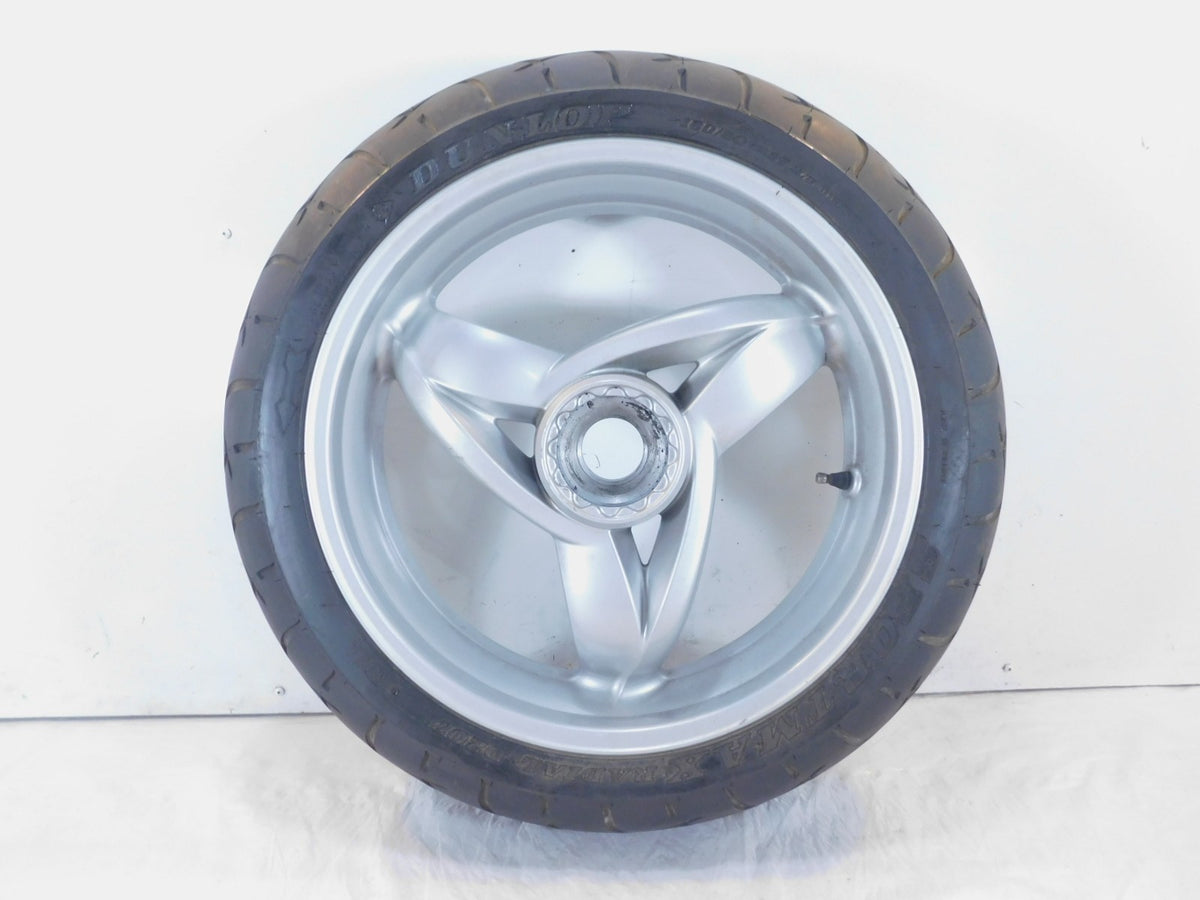 2001-2005 BMW F650 CS F650CS Scarver Silver Rear Rim Wheel & Tire - 36317681009 - C3 Cycle