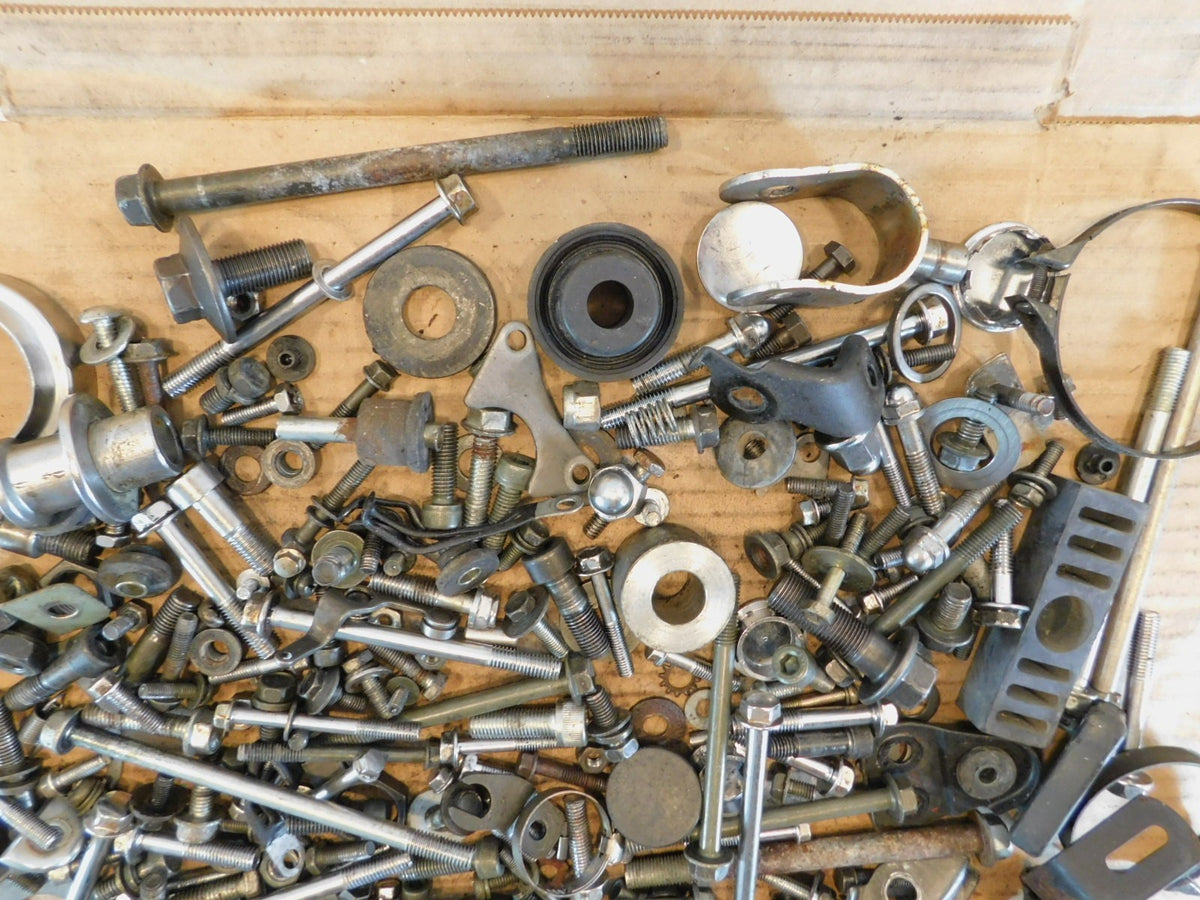 2000 00 Suzuki Intruder 800 VS800 Misc Nuts Bolts Bracket Hardware Parts Box Lot - C3 Cycle
