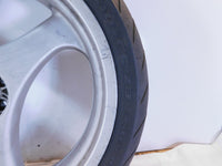 BMW K1 K1100LT R1100R R1100RT R1100RS & R850R Cast Silver Rear Wheel Rim & Tire - C3 Cycle