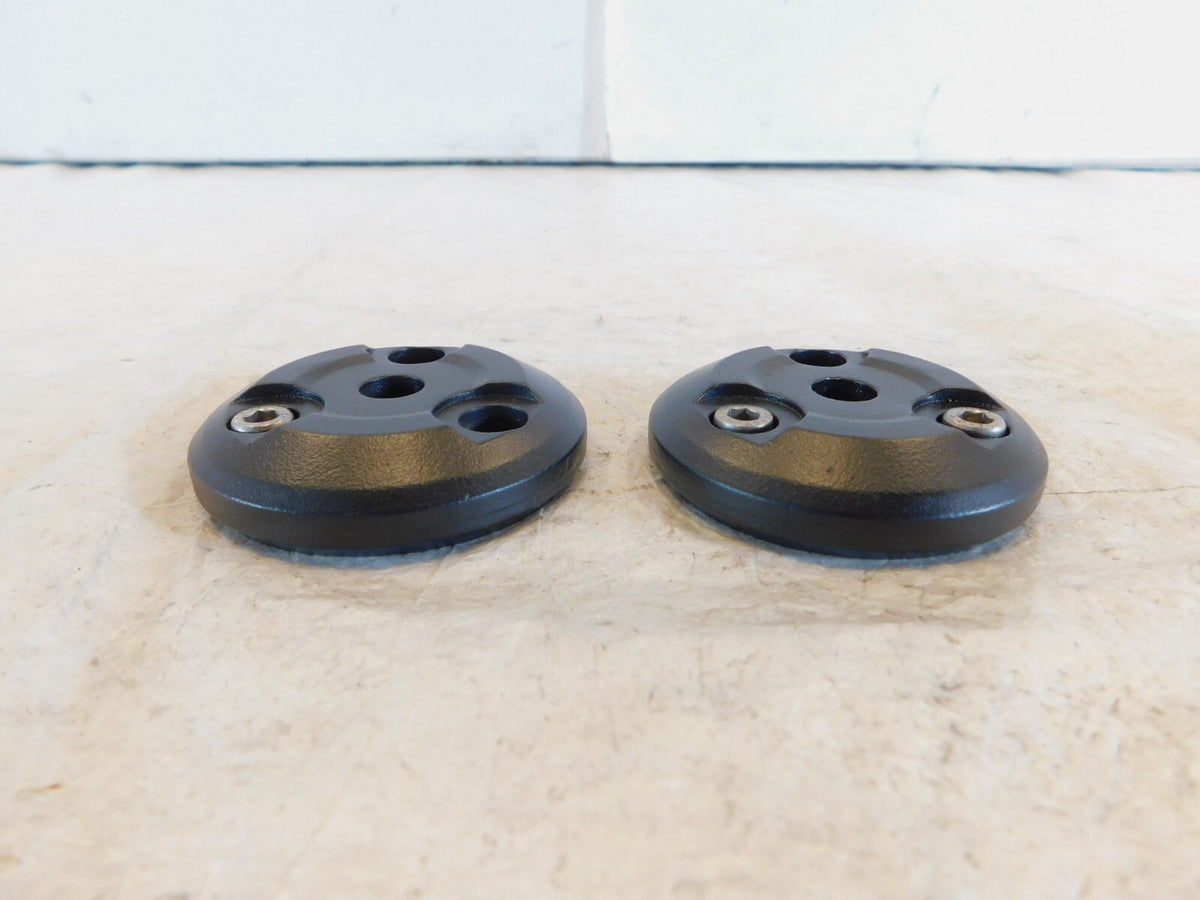 Triumph Adventurer Thunderbird Sport Pair Black Frame Plug Cover Finishers - C3 Cycle