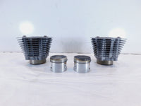 Pair Harley Davidson Sportster 883 Silver Engine Cylinder Barrel Jugs w/ Pistons - C3 Cycle