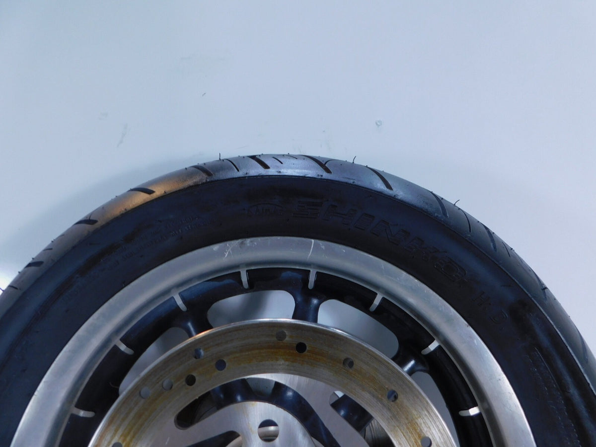 Harley Davidson Road King & Electra Glide Black Front Wheel Rim Tire & Rotors - C3 Cycle