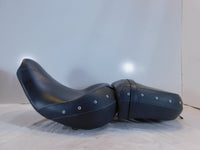 Indian Chief Chieftain Dark Horse Black Front Rider Rear Passenger Pillion Seats - C3 Cycle