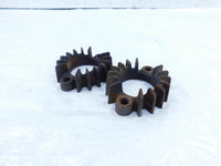 1976 76 Moto Guzzi Convert I V1000 Engine Exhaust Header Pipe Mount Nut Flanges - C3 Cycle