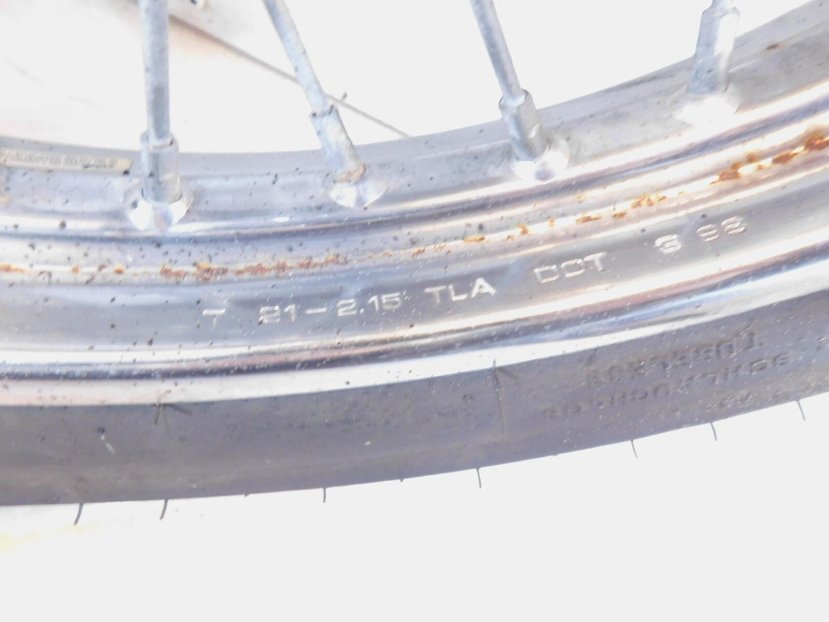 Harley Davidson Softail & Dyna Wide Glide Chrome 21" Front Wheel Rim & Tire