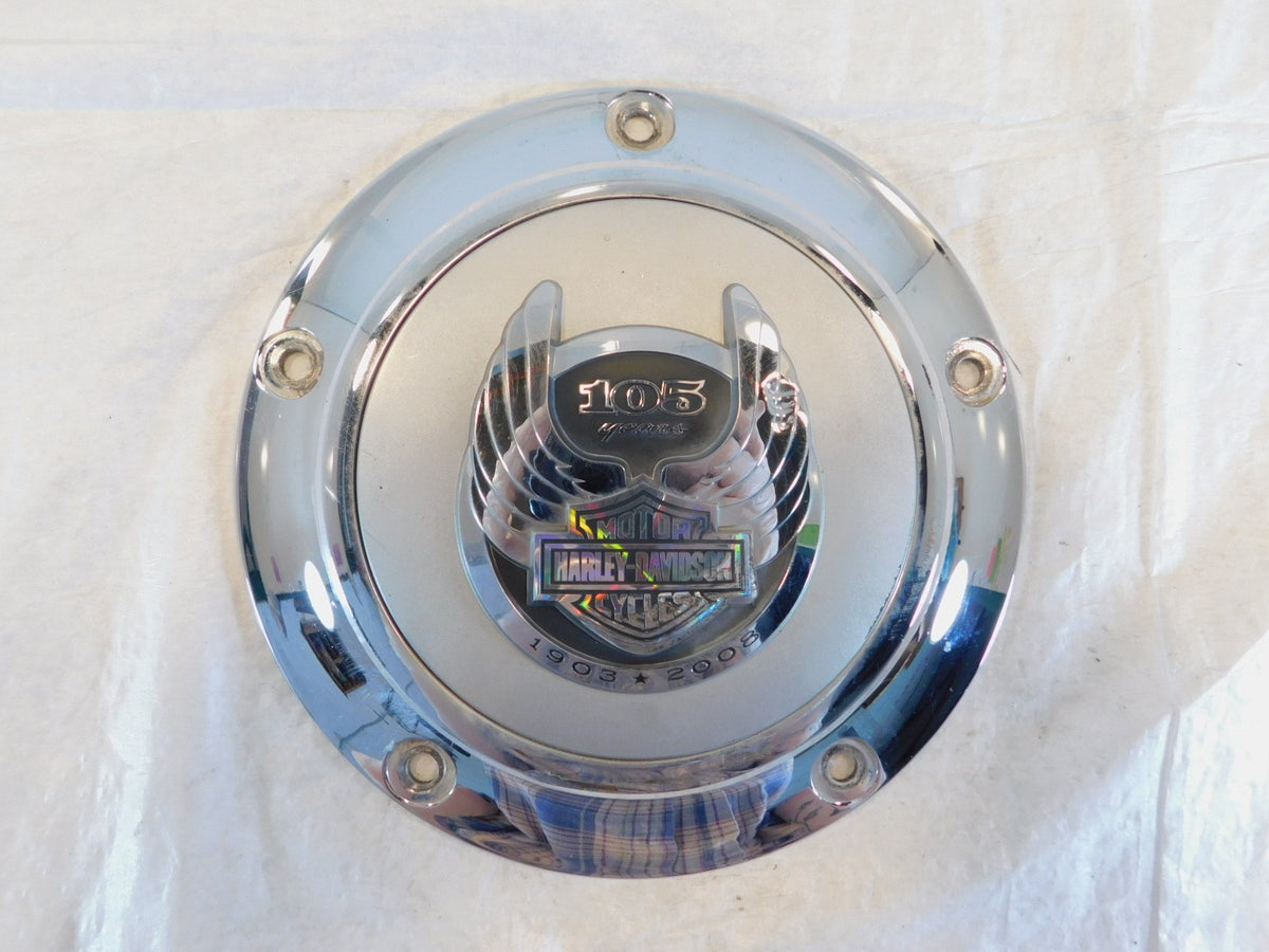 Harley Twin Cam Softail & Dyna 105th Anniversary Left Clutch Derby Engine Cover - C3 Cycle
