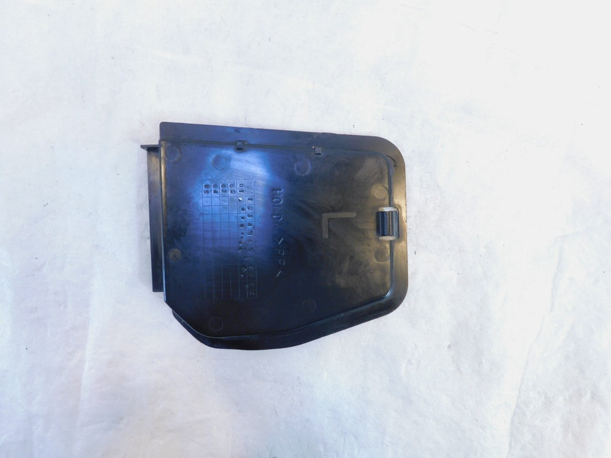 02-13 Honda FSC600 Silver Wing 600 Lower Luggage Box Left Bulb Maintenance Lid