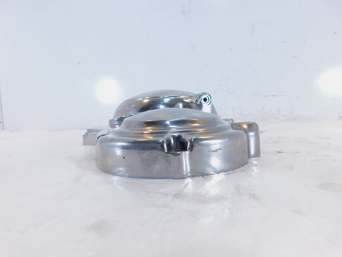 Harley Davidson Sportster 883 1200 Chrome Left Engine Primary Chain Clutch Cover - C3 Cycle