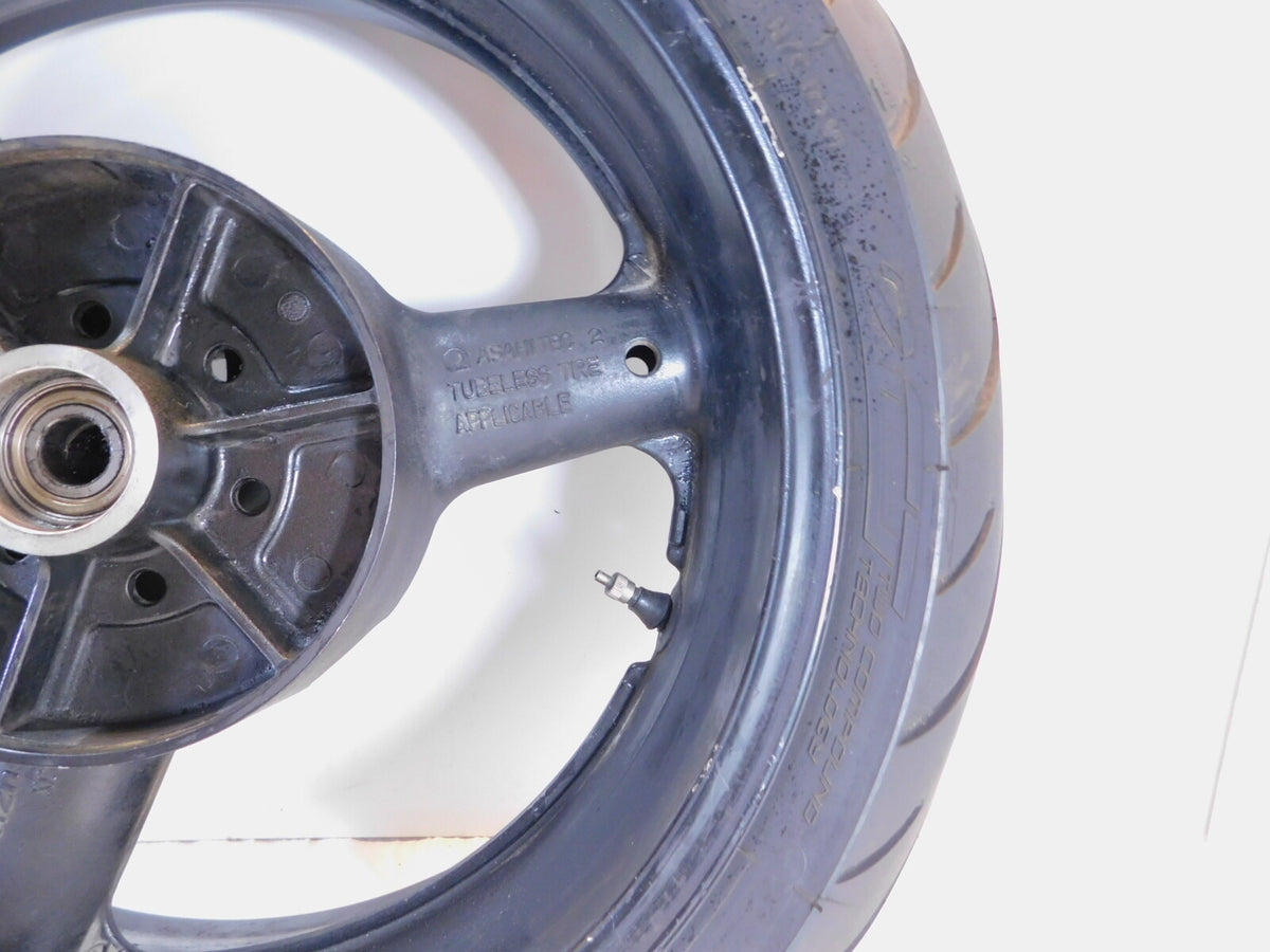 2001-2005 Suzuki Bandit GSF1200S GSF 1200 Black Cast Rear Wheel Rim & Tire - C3 Cycle