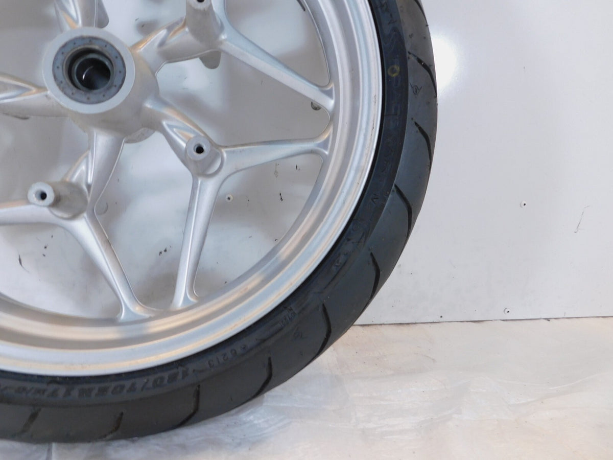 2006-2013 BMW F800ST F800 ST Silver Cast Front Wheel Rim & Tire - 36317682013 - C3 Cycle