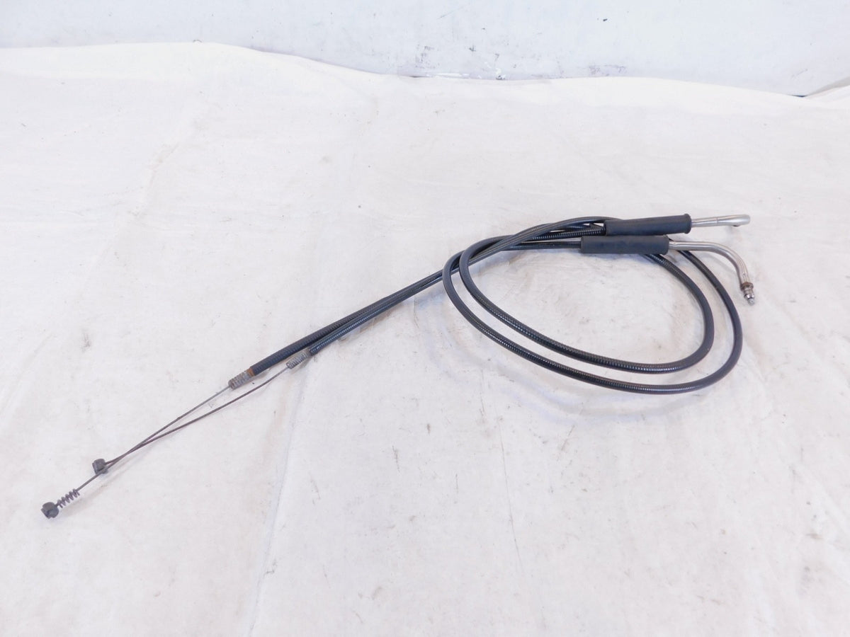 Harley Dyna Wide & Super Glide Engine Pull Push Handlebar Throttle Cables Lines - C3 Cycle