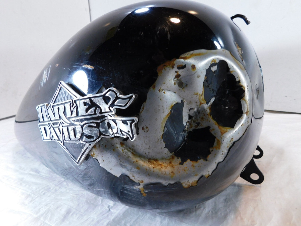 Harley Davidson Softail Heritage Classic & Fat Boy Black Fuel Gas Tank - Dented - C3 Cycle