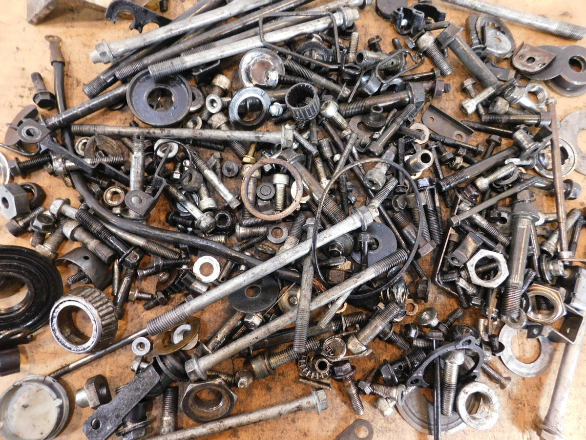 1991 Kawasaki Ninja ZX-11 ZX1100 Misc Nuts Bolts Brackets Hardware Parts Box Lot - C3 Cycle