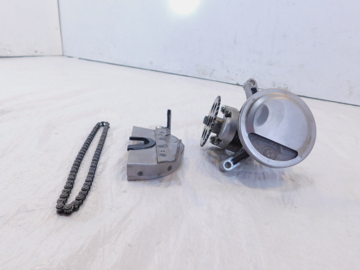 82-83 Yamaha XJ750 Maxim 750 Engine Motor Oil Pump, Sprocket Gear Chain & Guard - C3 Cycle