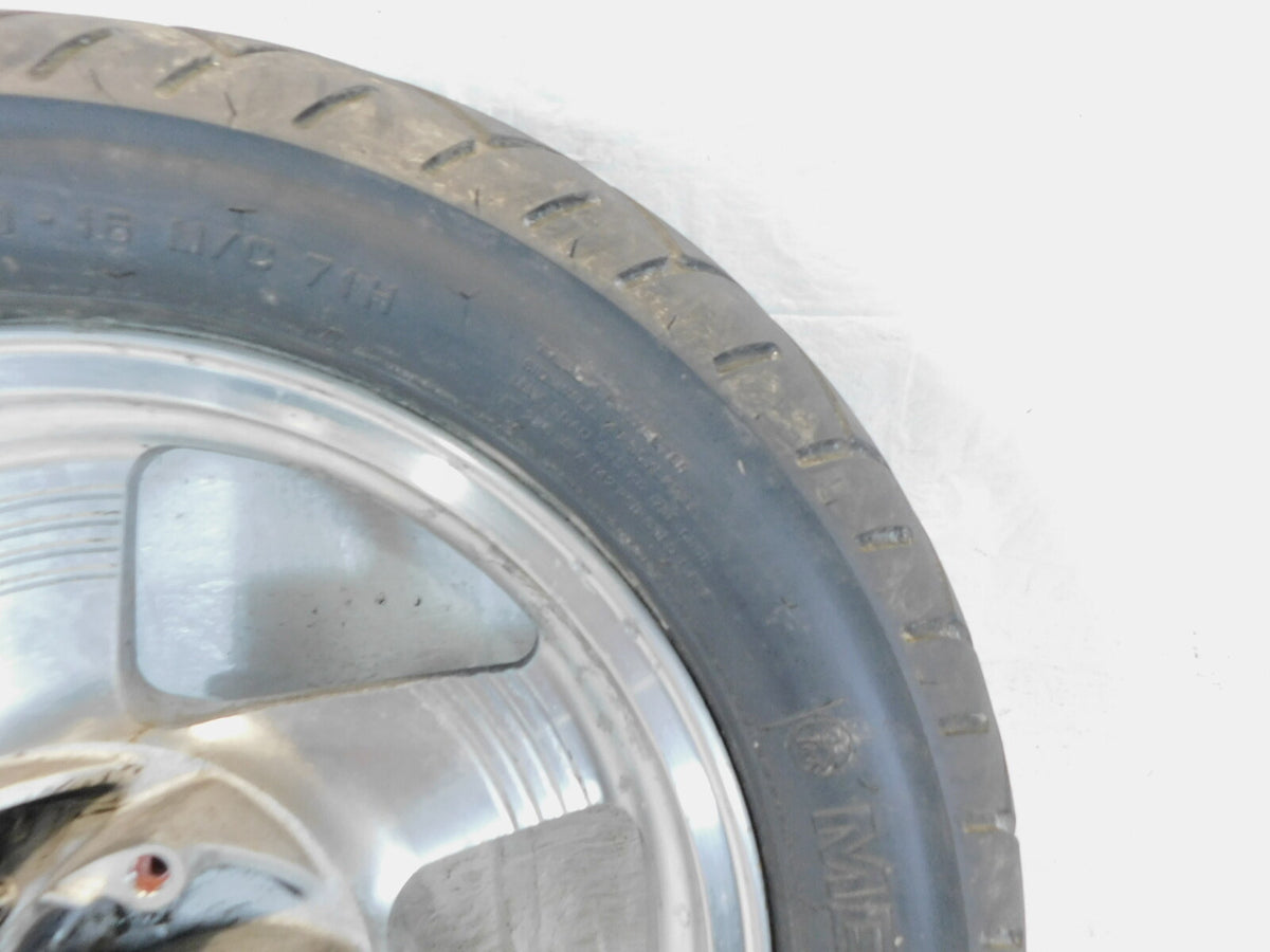 1999-2001 Kawasaki Vulcan 1500 VN1500 Nomad Cast Silver Front Wheel Rim & Tire - C3 Cycle