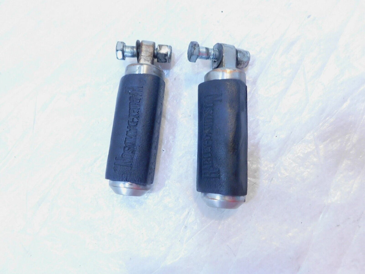 Harley Touring Dyna Sportster & Softail ISO Chrome & Rubber Footpeg Footrests