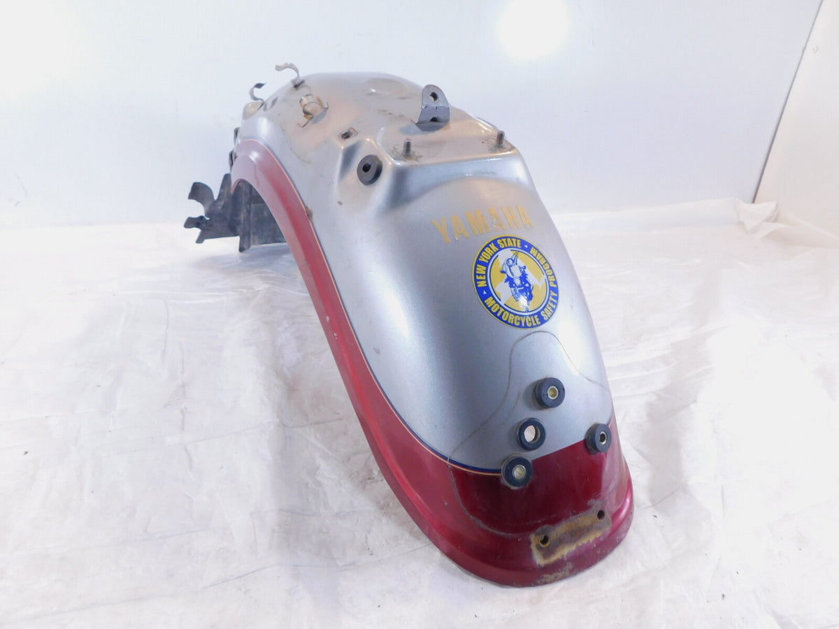 89 Yamaha Virago 1100 XV1100 Red & Silver Tail Rear Wheel Fender Mudguard Cover - C3 Cycle