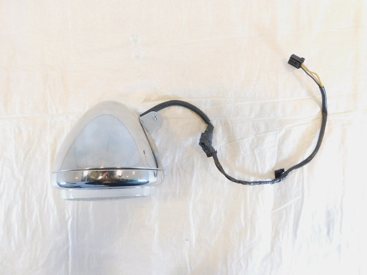 Harley Davidson Sportster 1200 Custom Chrome Bucket Shell w/ Headlight Headlamp - C3 Cycle