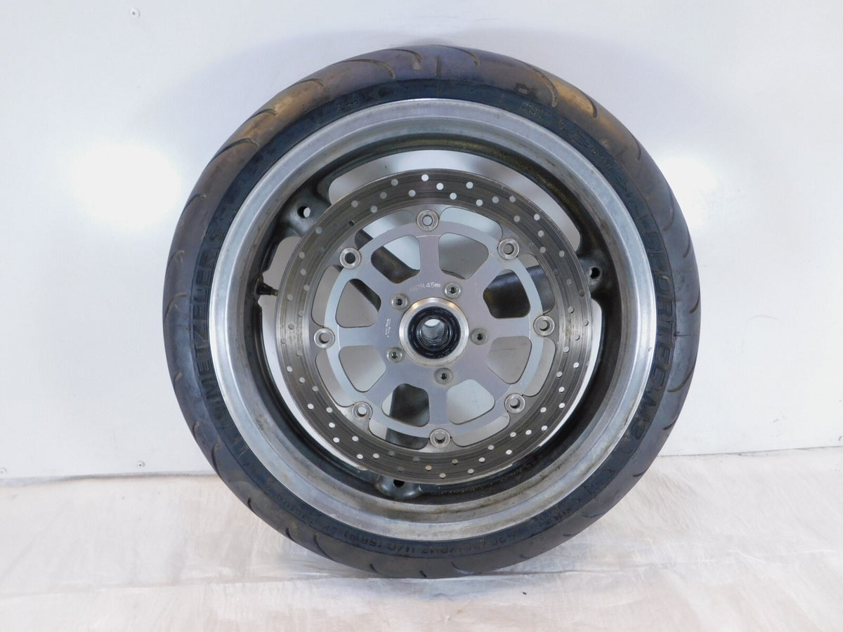 1996-1999 Suzuki GSX-R600 GSXR750 GSX-R750 Gray Front Wheel Rim & Brake Rotor - C3 Cycle
