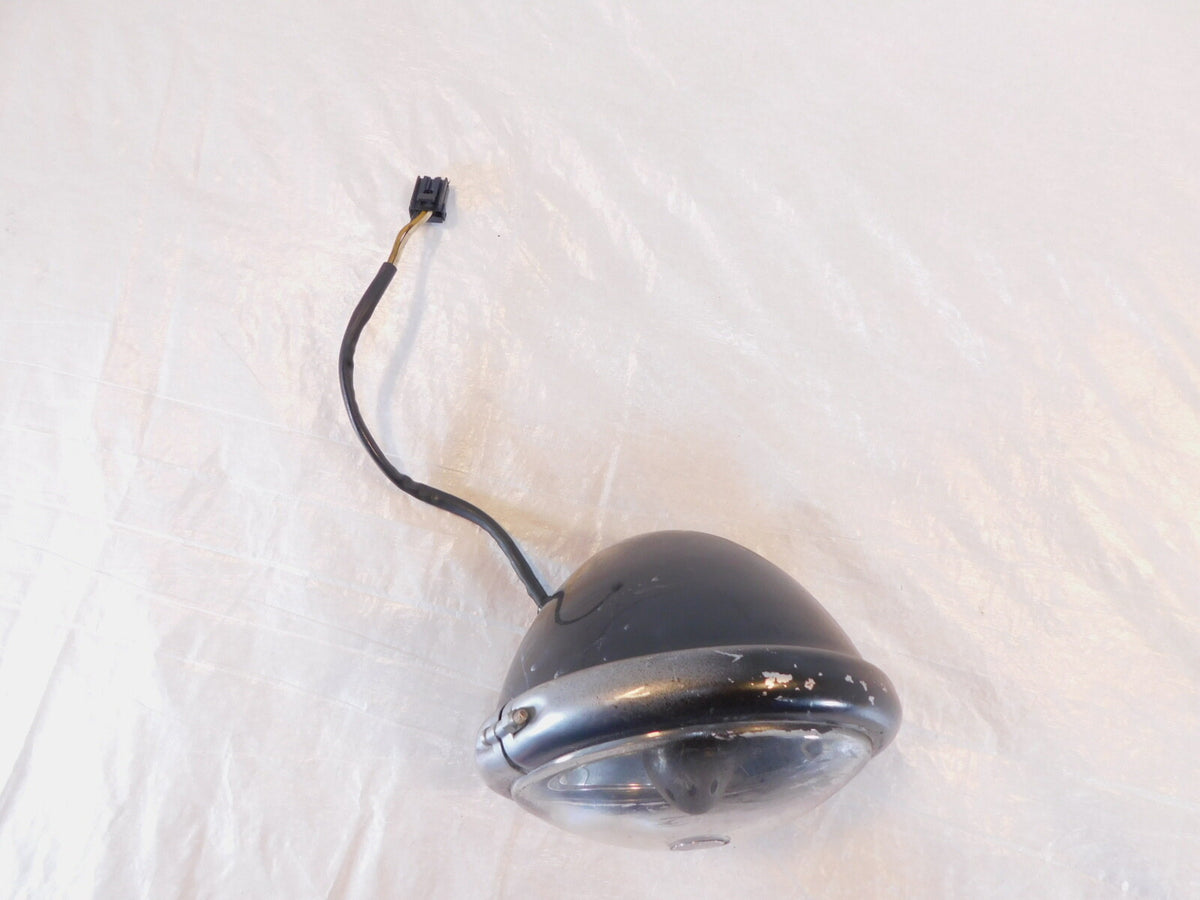 Harley Davidson Sportster 883 & 1200 Black Headlight Headlamp w/ Bucket Housing