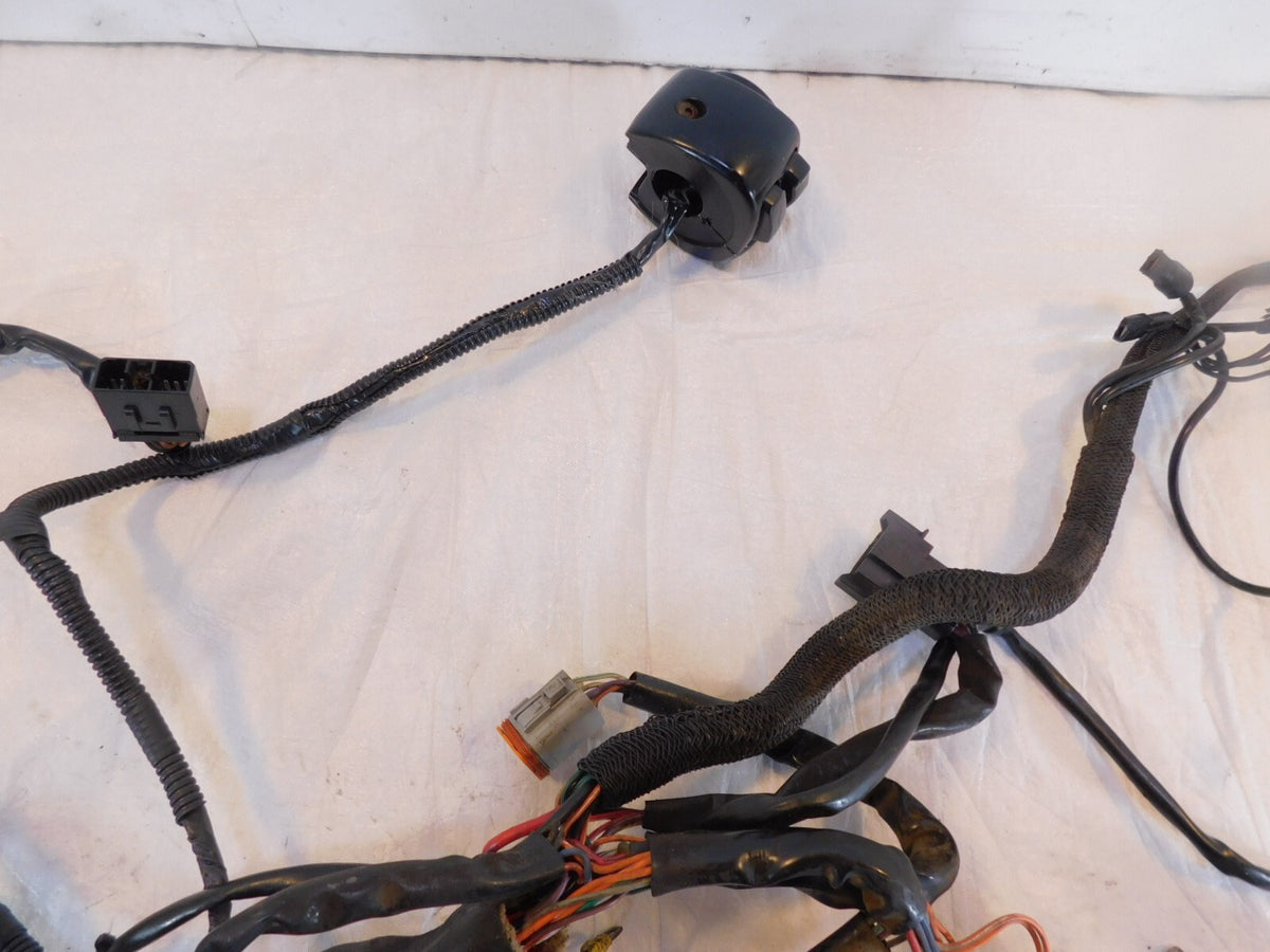 1997 97 Harley Davidson Sportster 883 Hugger Main Wiring Wire Harness w/ Key - C3 Cycle