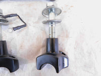 Harley Davidson Sportster 883 & 1200 & Dyna Black Handlebar Bar Riser Clamps - C3 Cycle