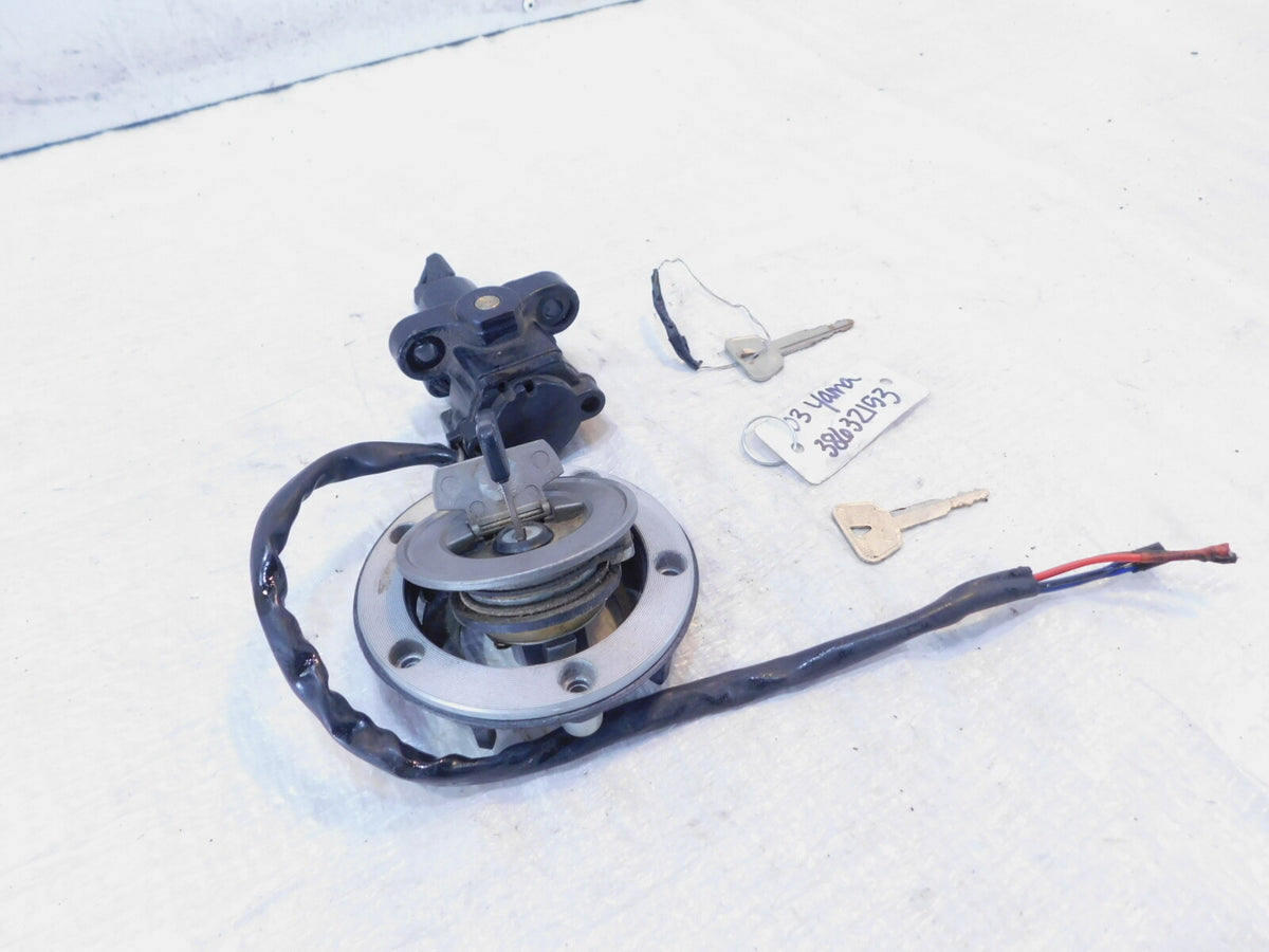 2003 Yamaha FJR1300 Ignition Key Switch Steering Lock & Gas Petrol Fuel Tank Cap - C3 Cycle