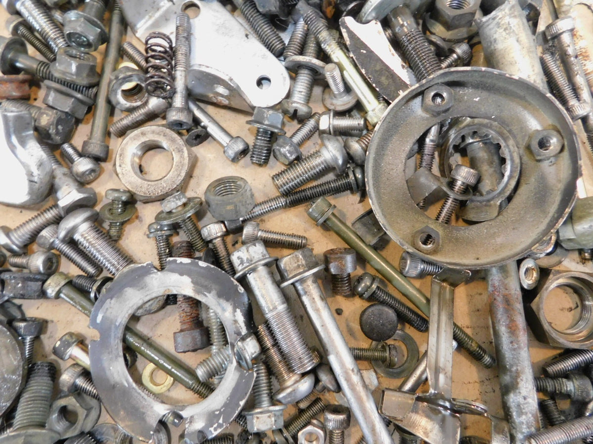 2002 02 Yamaha V-Star 650 XVS650 Classic Nuts Bolts Brackets Parts Box Misc Lot - C3 Cycle