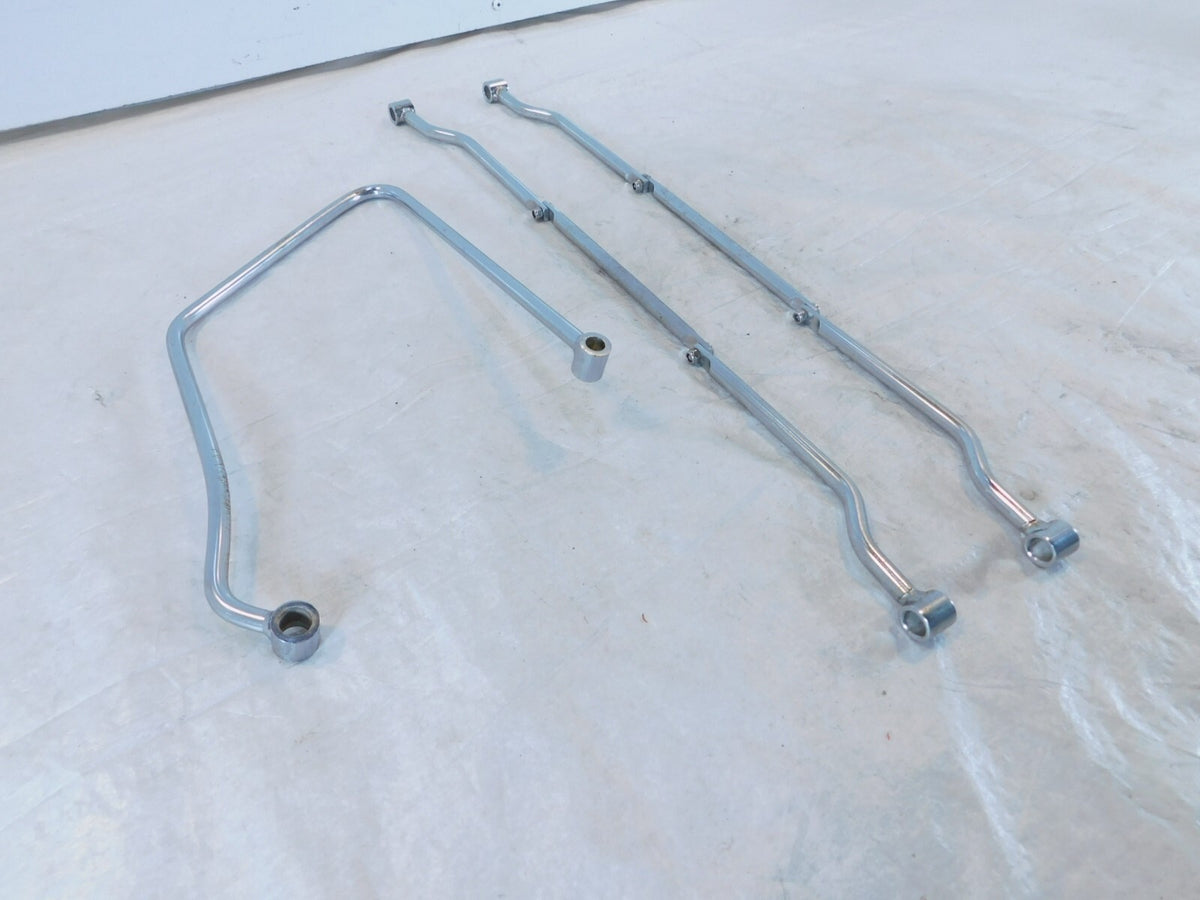 2002 & 2003 Indian Gilroy Scout & Spirit Chrome Saddlebag Guard Mount Brackets - C3 Cycle