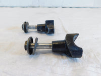 Harley Davidson Sportster 883 & 1200 & Dyna Black Handlebar Bar Riser Clamps - C3 Cycle