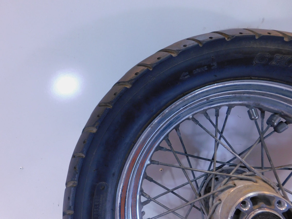 Harley Davidson Softail Heritage & Springer Black Spoked Rear Wheel Rim & Tire - C3 Cycle
