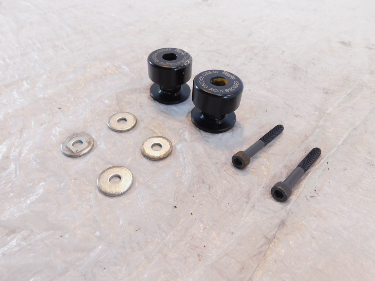 22-24 Yamaha YZFR7 YZF-R7 R7 RENO SP1-M6 Black Rear Swingarm Spool Sliders (6MM) - C3 Cycle