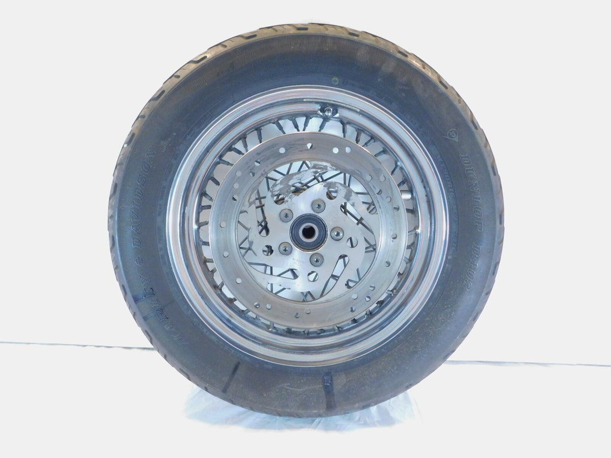 Harley Davidson Dyna Sportster & Softail Laced 16" Rear Wheel Rim & Tire Chrome - C3 Cycle