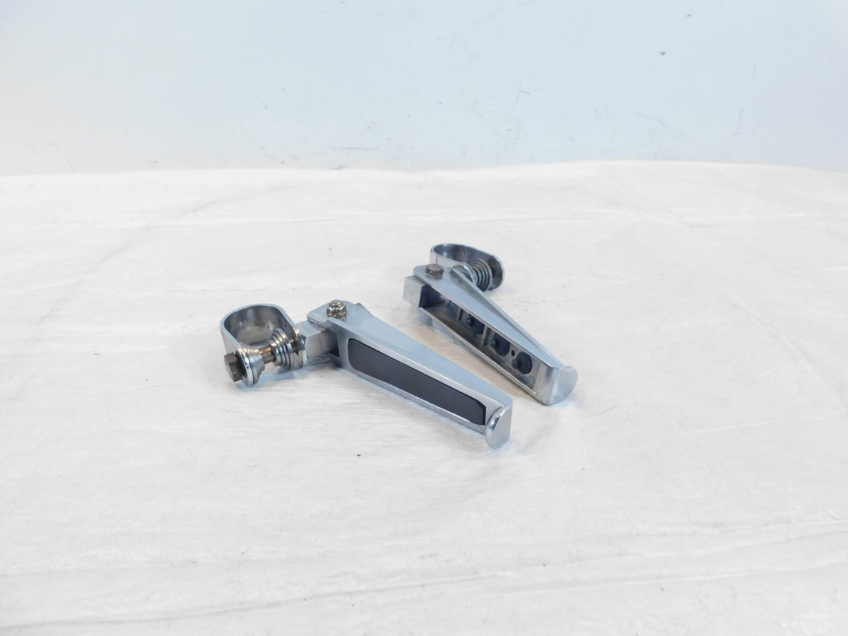 Harley Electra Glide Street Glide Road King Highway Footrest Pegs & Mount Clamps - C3 Cycle