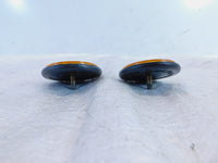 Pair Honda CBR1000RR Shadow 750 1100 Rear License Plate Plate Bracket Reflectors - C3 Cycle