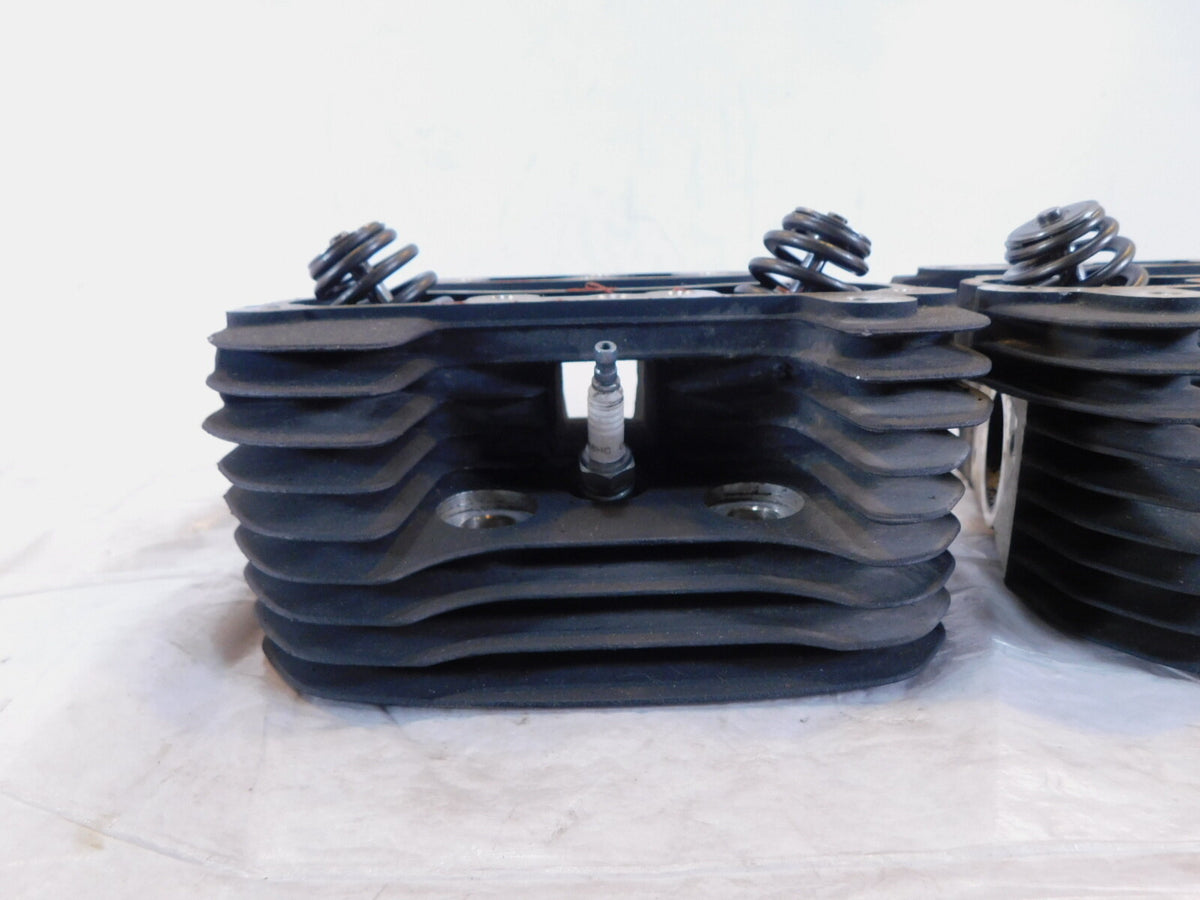 2009-2010 Buell XB XB12 Firebolt Lighting Ulysses Black Cylinder Heads w/ Valves - C3 Cycle