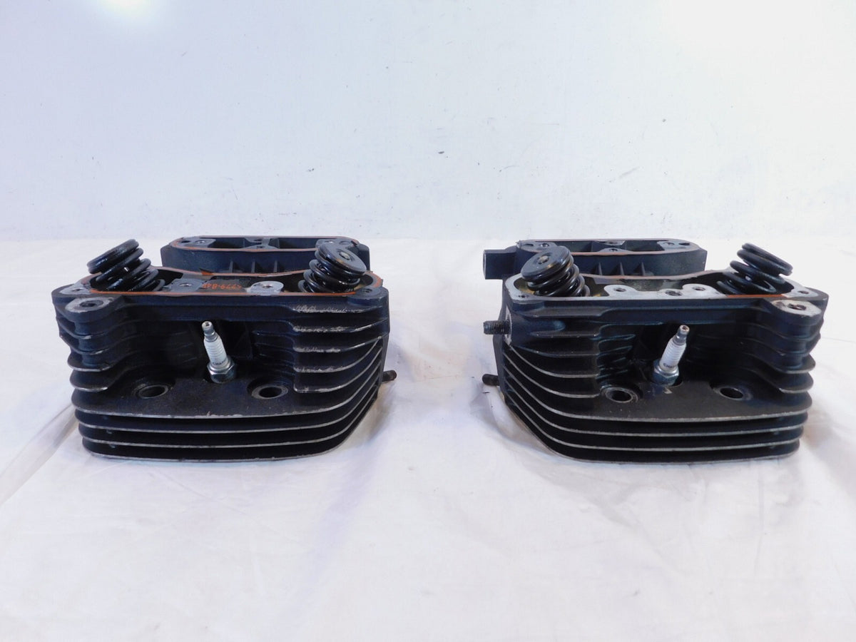 Harley Davidson Sportster 883 XLH883 Black Engine Cylinder Heads Springs Valves - C3 Cycle