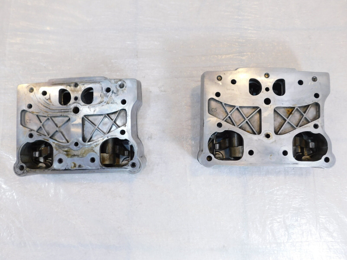 Harley Polished Twin Cam Touring Dyna & Softail Cylinder Head Cover Rocker Boxes - C3 Cycle