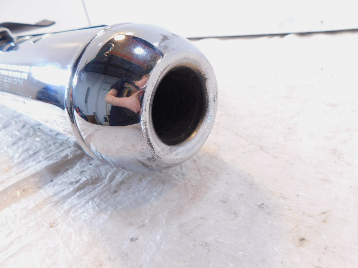 Royal Enfield Meteor 350 Euro 5 Chrome Rear Exhaust System Muffler Pipe & Shield - C3 Cycle