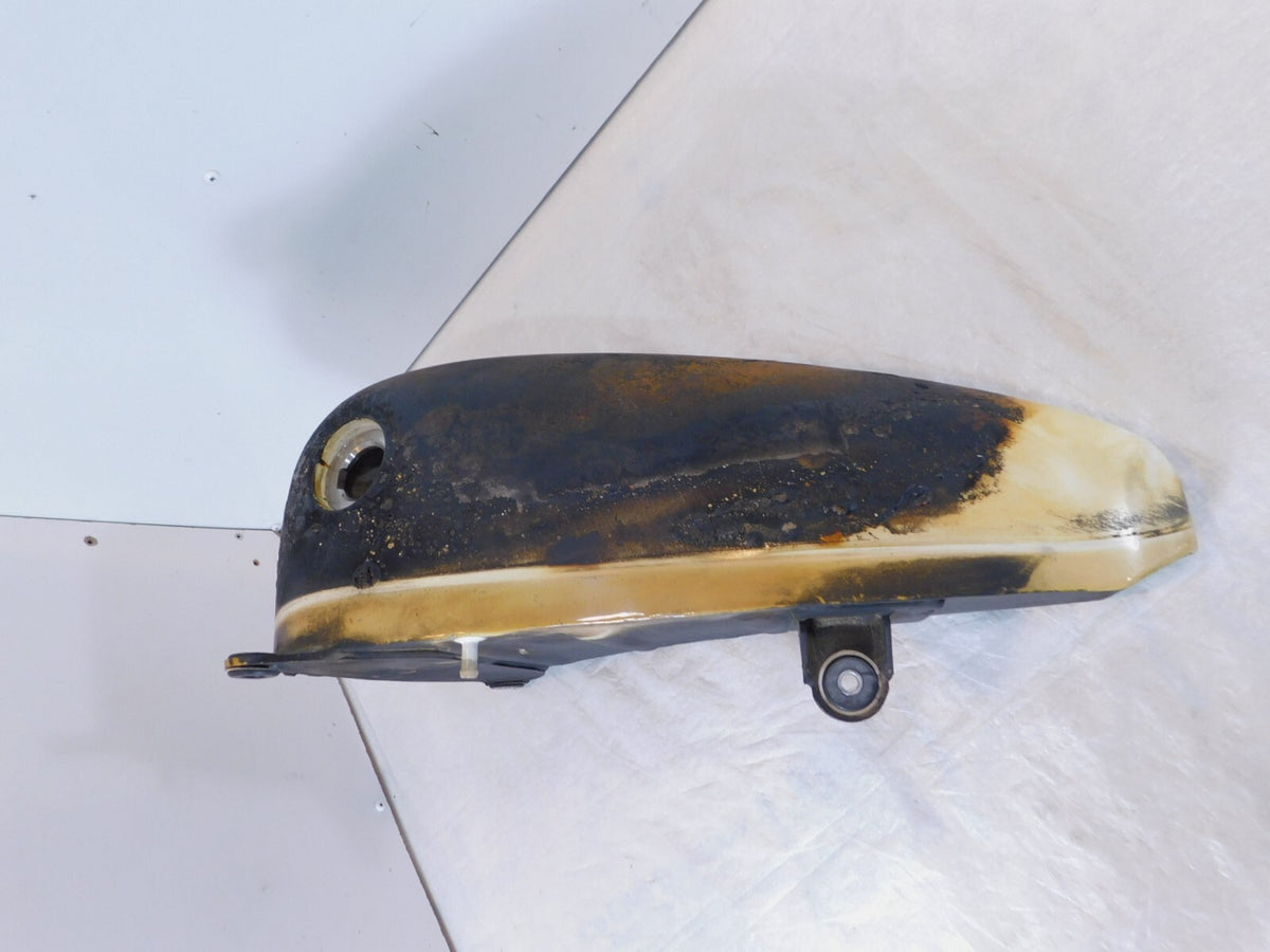 03 2003 Indian Gilroy Scout Right Side Fuel Gas Petrol Tank White- Rusty - C3 Cycle