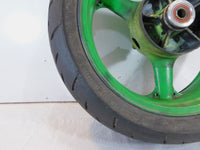 2000-2005 Kawasaki ZR-750 ZR750 ZR-7S ZR-7 ZR7 Green Rear Wheel Rim & Tire - C3 Cycle